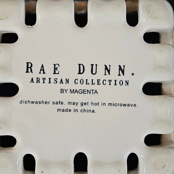 Rae Dunn Artisan Collection Strawberry Basket White Farmhouse Home Decor - Picture 5 of 11